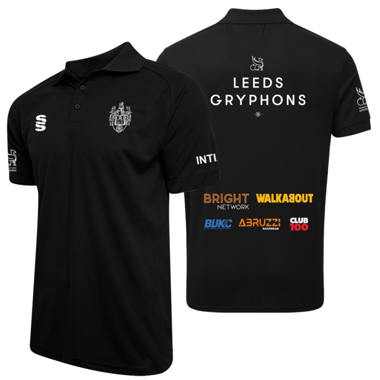 Motor Sport Dual Solid Polo Shirt - Black