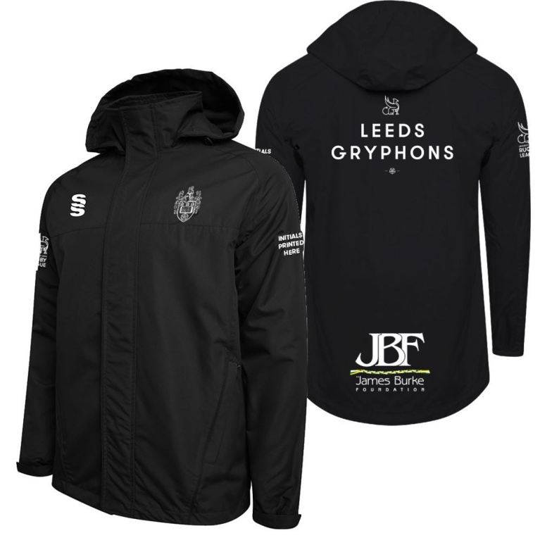 Rugby League Dual Fleece Lined Jacket : Black